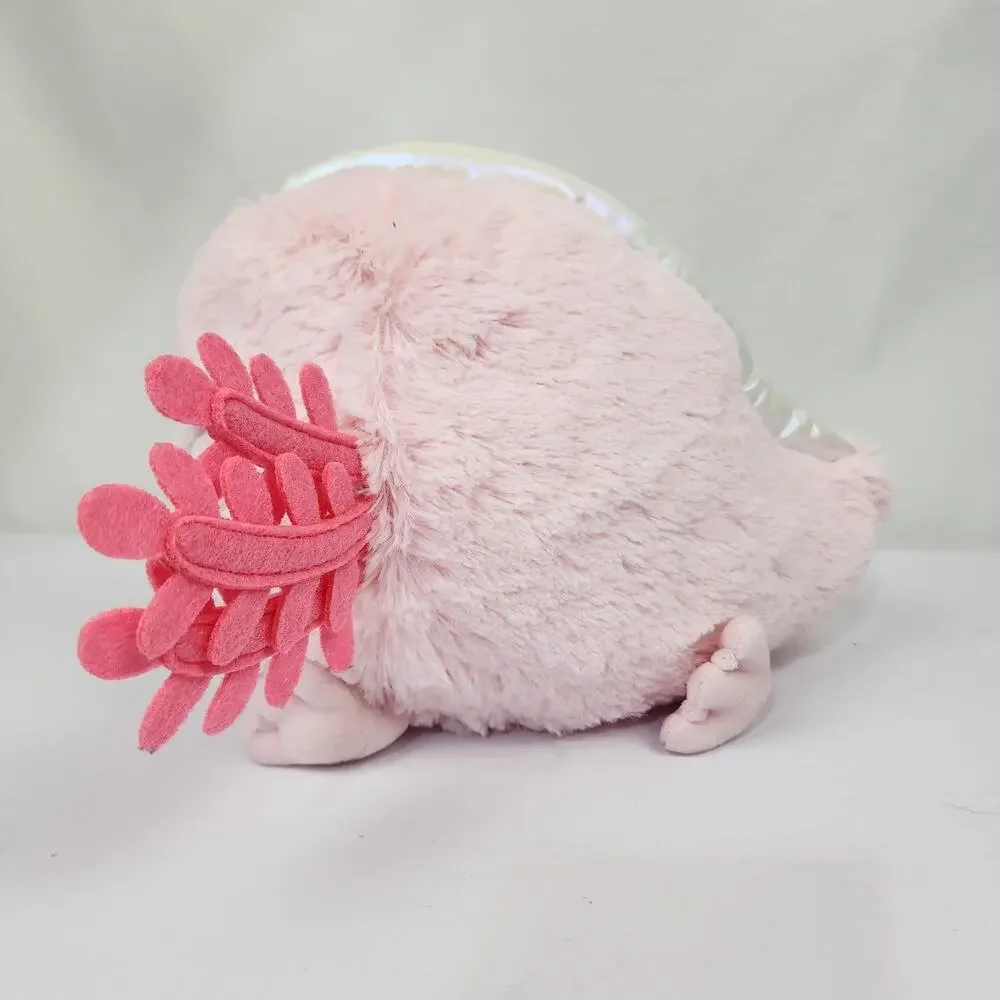 Squishable Pink Axolotl Plush 10” Super Soft Pink Stitch Eyes Stuffed Animal